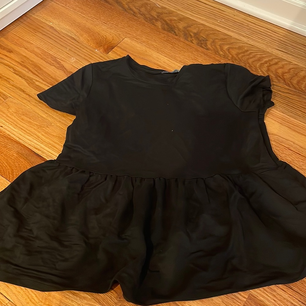 ZARA peplum black t-shirt